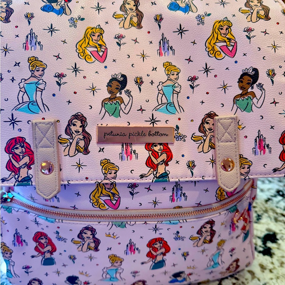 Petunia Pickle Bottom Disney Princess meta diaper backpack